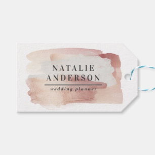 Pink girly rose gold modern stylish gift tags