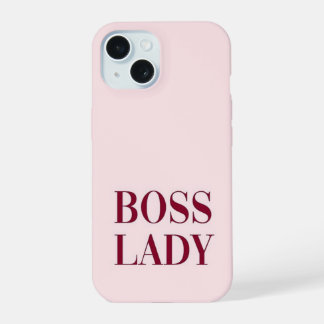 pink girly simple modern iPhone 15 case
