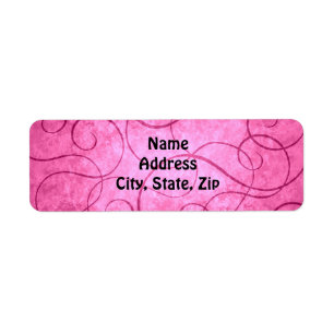 Pink girly swirls