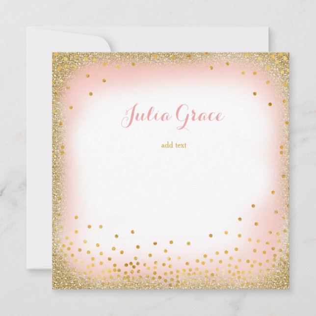 Pink Glam Add your Text (Front)