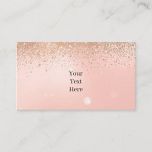 Pink Glam Beauty Business Card