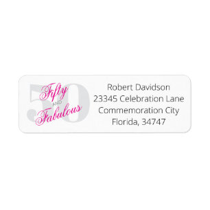 Pink Glam Fiftieth Milestone