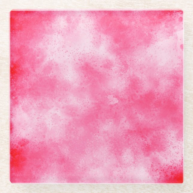 Pink Glass Coaster (Front)