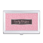 Pink Glitter And Black Silver Accents