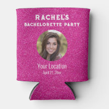 Pink Glitter Bacherolette Party Favour Bride Photo
