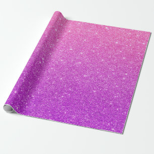 Pink Glitter Background Wrapping Paper