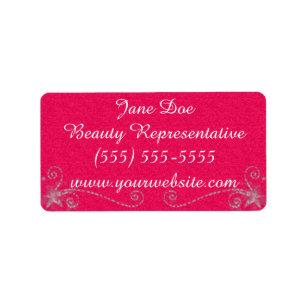 Pink Glitter Beauty Brochure Sticker