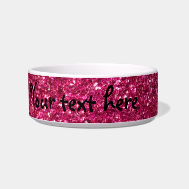 Pink glitter bowl (Left)