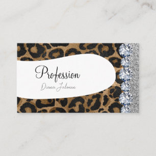 Pink Glitter Chic Gold Artist Rose Gold  Business Card