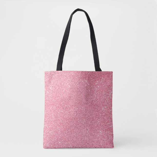 Pink glitter, Christmas abstract texture. Tote Bag (Front)