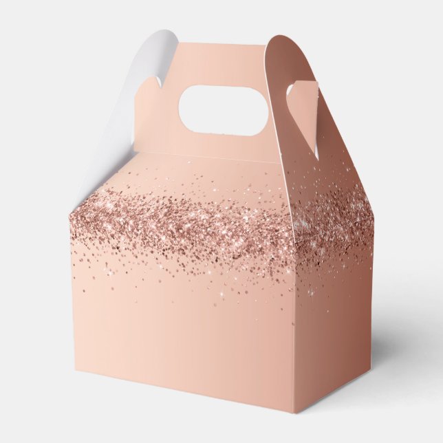 Pink Glitter Create Your Own Favour Box (Front Side)