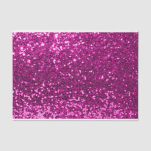 Pink Glitter Fuchsia Sparkly Sweet 16th Bridal VIP Tissue Paper