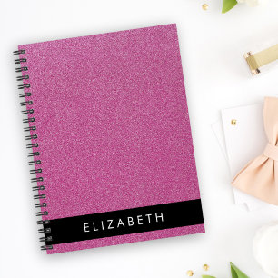 Pink Glitter, Glitter Background, Your Name Planner