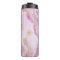 *~* Pink Glitter Gold Veins Marble Thermal Tumbler