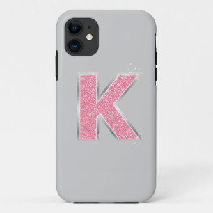 Pink Glitter K Case-Mate iPhone Case