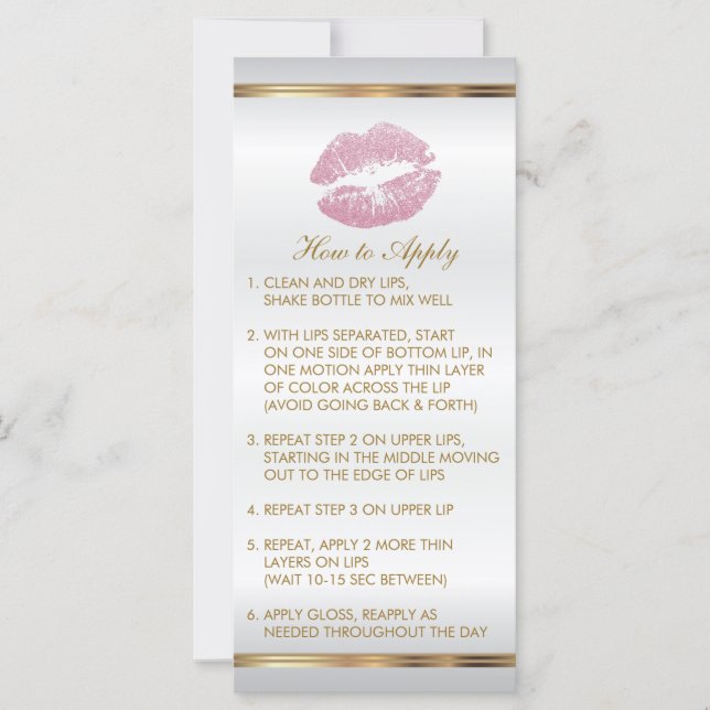 Pink Glitter Lip Instructions 2 (Front)
