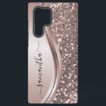 Pink Glitter Look Handwritten name  Samsung Galaxy Case<br><div class="desc">This design is also available on other phone models. Choose Device Type to see other iPhone, Samsung Galaxy or Google cases. Some styles may be changed by selecting Style if that is an option. This design may be personalised in the area provided by changing the photo and/or text. Or it...</div>