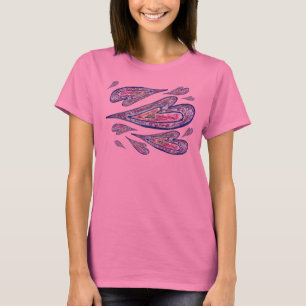 Pink Glitter Love Hearts Art Custom TShirts