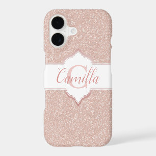 Pink Glitter Monogram