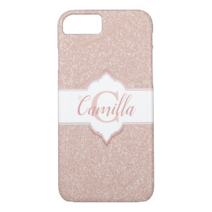 Pink Glitter Monogram Case-Mate iPhone Case