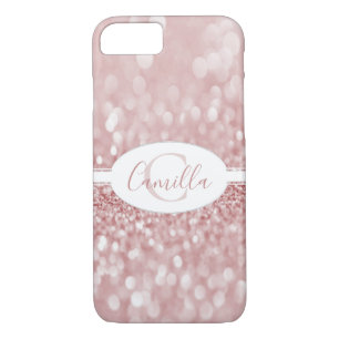 Pink Glitter Personalise Case-Mate iPhone Case
