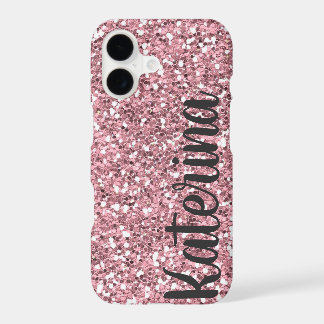 Pink Glitter Personalised with Your Name.