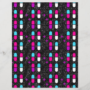 pink glitter pills