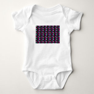 pink glitter pills baby bodysuit