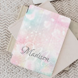 Pink Glitter Pretty Bokeh Pattern iPad Mini Cover<br><div class="desc">Easily personalise this pretty pink bokeh glitter pattern with your custom name and/or monogram.</div>
