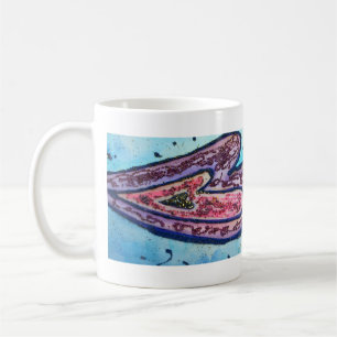  Pink Glitter Purple Hearts Custom Coffee Mug