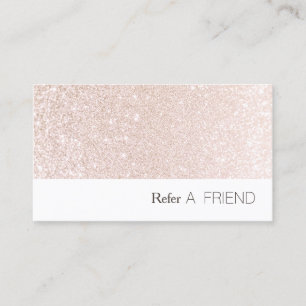 Pink Glitter Salon Referral Customer Loyalty