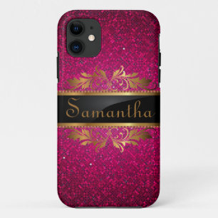 Pink Glitter Sequin iPhone 5 Mate Tough™ Case