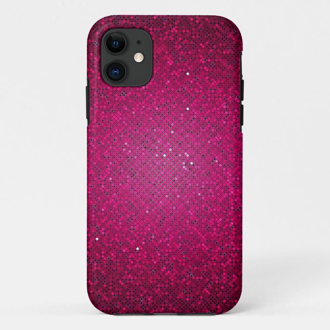Pink Glitter Sequin iPhone 5 Mate Tough™ Case (Back)
