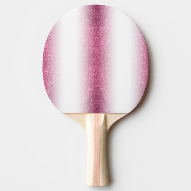 Pink Glitter Sparkle Fancy Glamour – Envelope Line Ping Pong Paddle (Front)