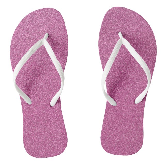 Pink Glitter, Sparkle, Glitter Background Jandals (Footbed)