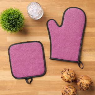 Pink Glitter, Sparkle, Glitter Background Oven Mitt & Pot Holder Set