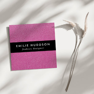 Pink Glitter, Sparkle, Glitter Background Square Business Card