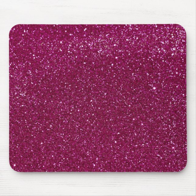 Pink Glitter Sparkles Mouse Pad (Front)