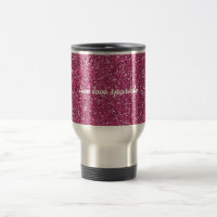 Pink Glitter with Live Love Sparkle Quote