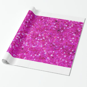 Pink Glitter Wrapping Paper