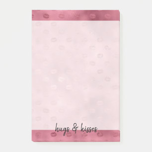 Pink Glitzy Lips Post-it Notes