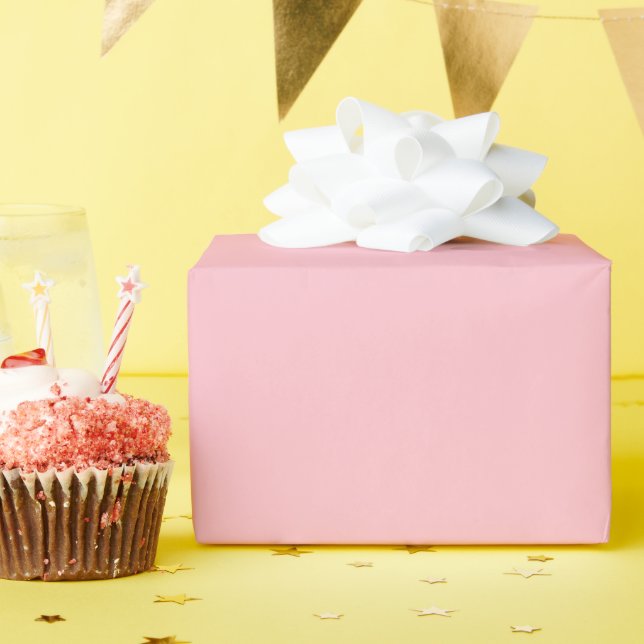 Pink Glossy Wrapping Paper (Birthday Party)