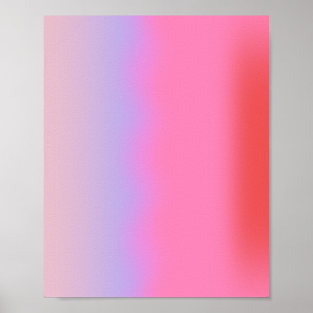 Pink Glow Gradient Poster (Front)