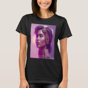Pink Glow Woman Look Purple Outfit Inspo Orange Vi T-Shirt