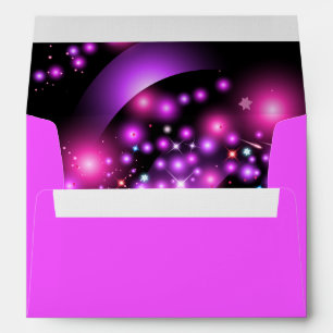 PINK GLOWING STARS Bat Mitzvah Envelope