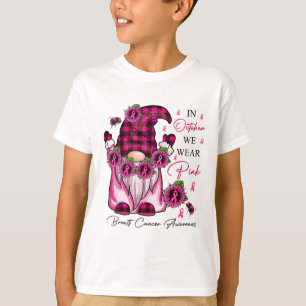 Pink Gnome In October We Wear Pink Breast Cancer A T-Shirt