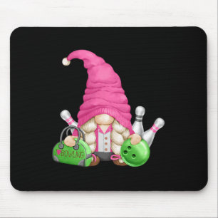 Pink Gnome Mum Graphic For Women Girls And Bowling Mouse Pad