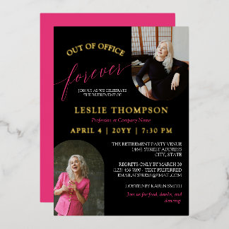 Pink Gold 2 Photos Out of Office Retirement Party