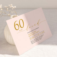 Pink & Gold | 60 Years Loved 60th Birthday Party