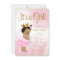 Pink Gold African American Princess Baby Shower